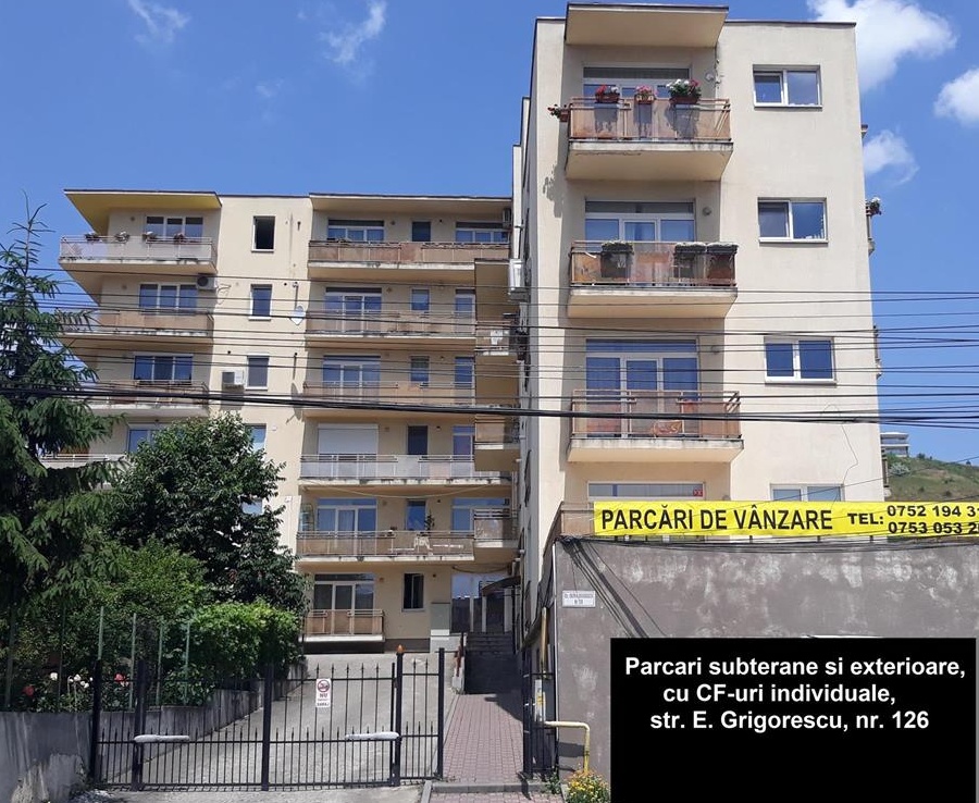 Vand parcari exterioare, cu CF-uri individuale, in Grigorescu