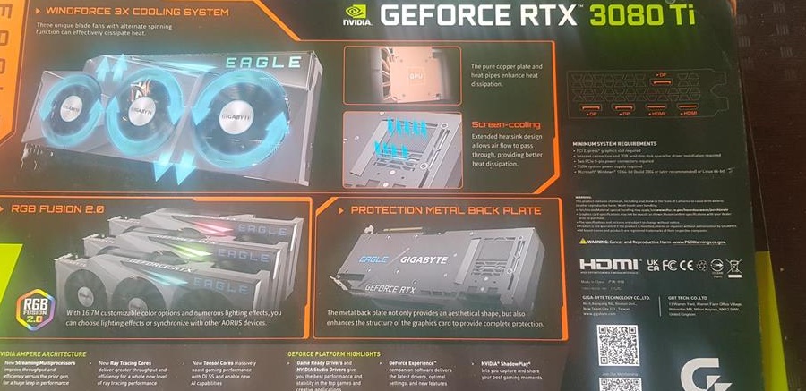 Vând  placa video rtx 3080ti