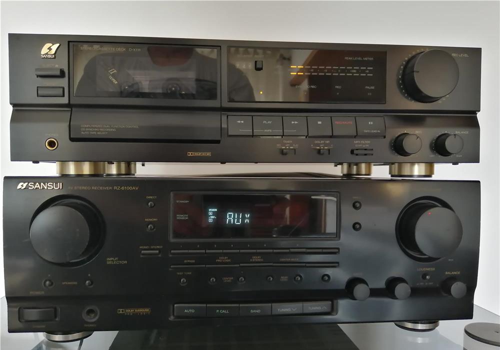 Vand receiver SANSUI RZ-6100AV si cass deck SANSUI D-X111