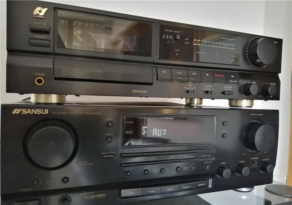 Vand receiver SANSUI RZ-6100AV si cass deck SANSUI D-X111
