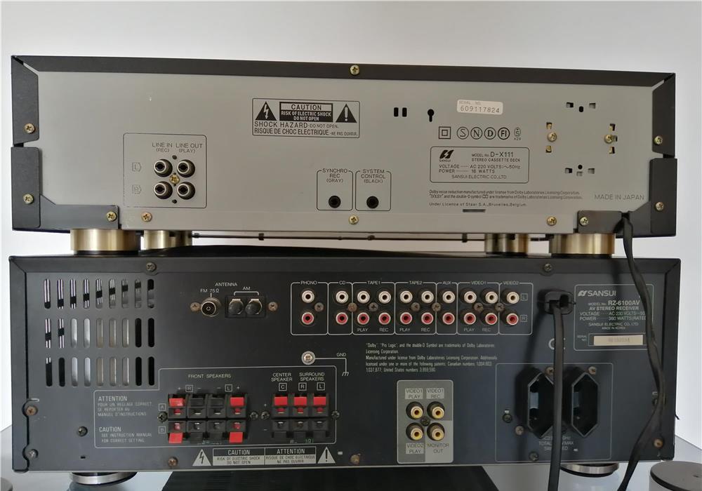 Vand receiver SANSUI RZ-6100AV si cass deck SANSUI D-X111