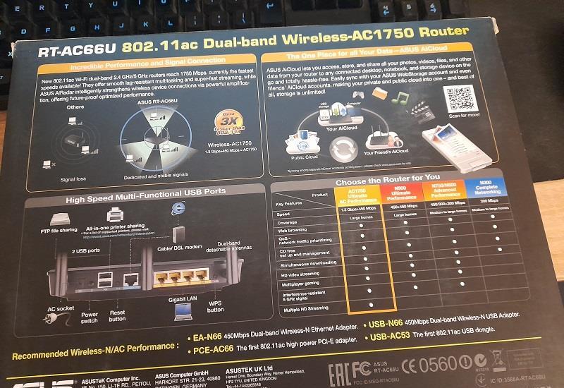 Vand Router Asus WiFi