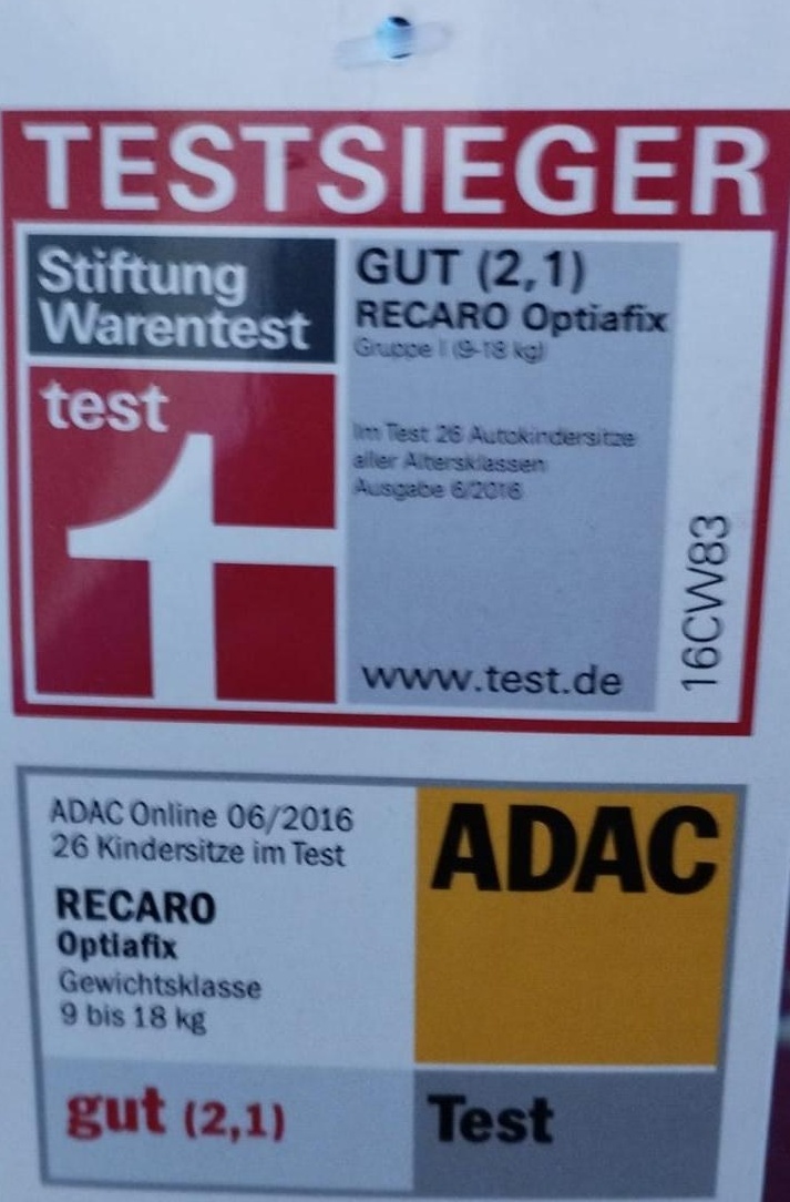 Vand scaun auto Recaro Optiafix, 9-18 kg,