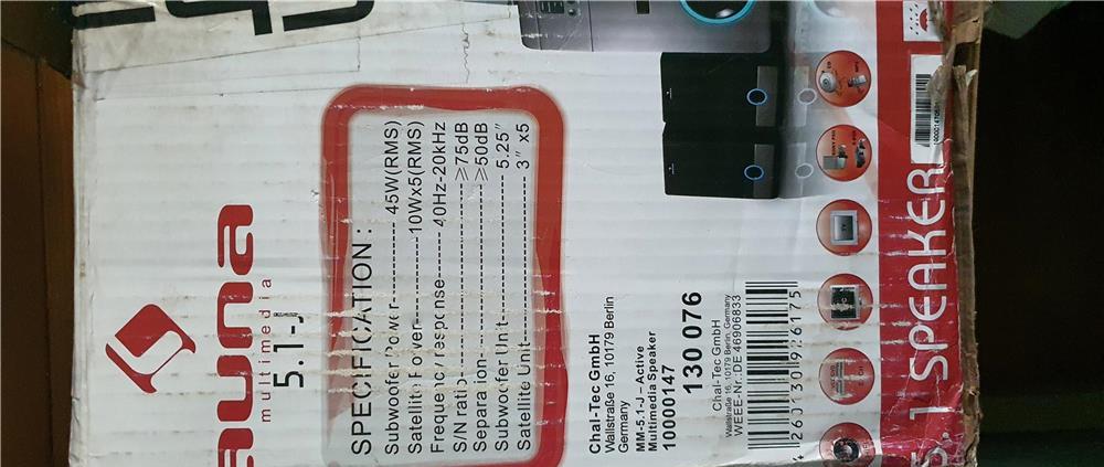 Vând sistem 5.1 auna nou
