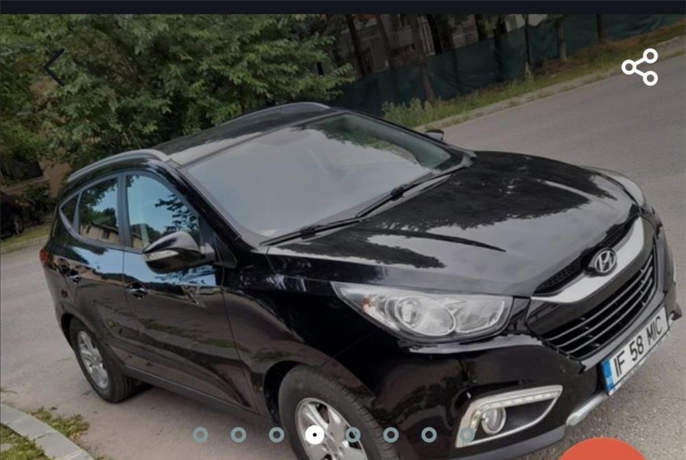Vând suv hyundai ix35 an fabricație 2014,motor 2000cmc, 184cp,136000km negru, unic proprietar