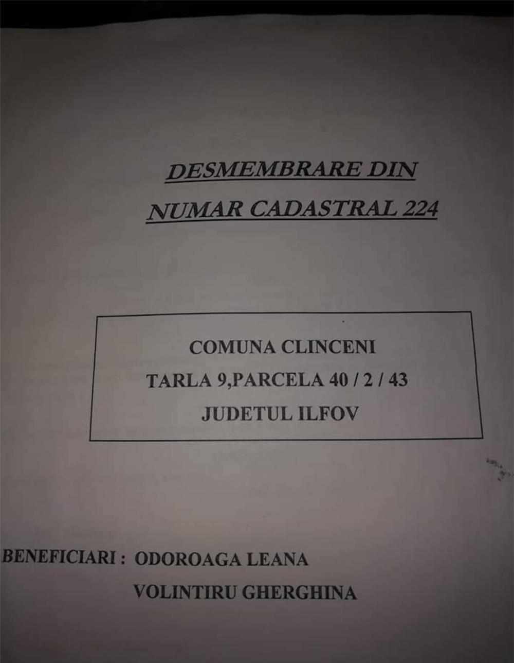 Vând teren 2100 mp strada Hortansei Clinceni