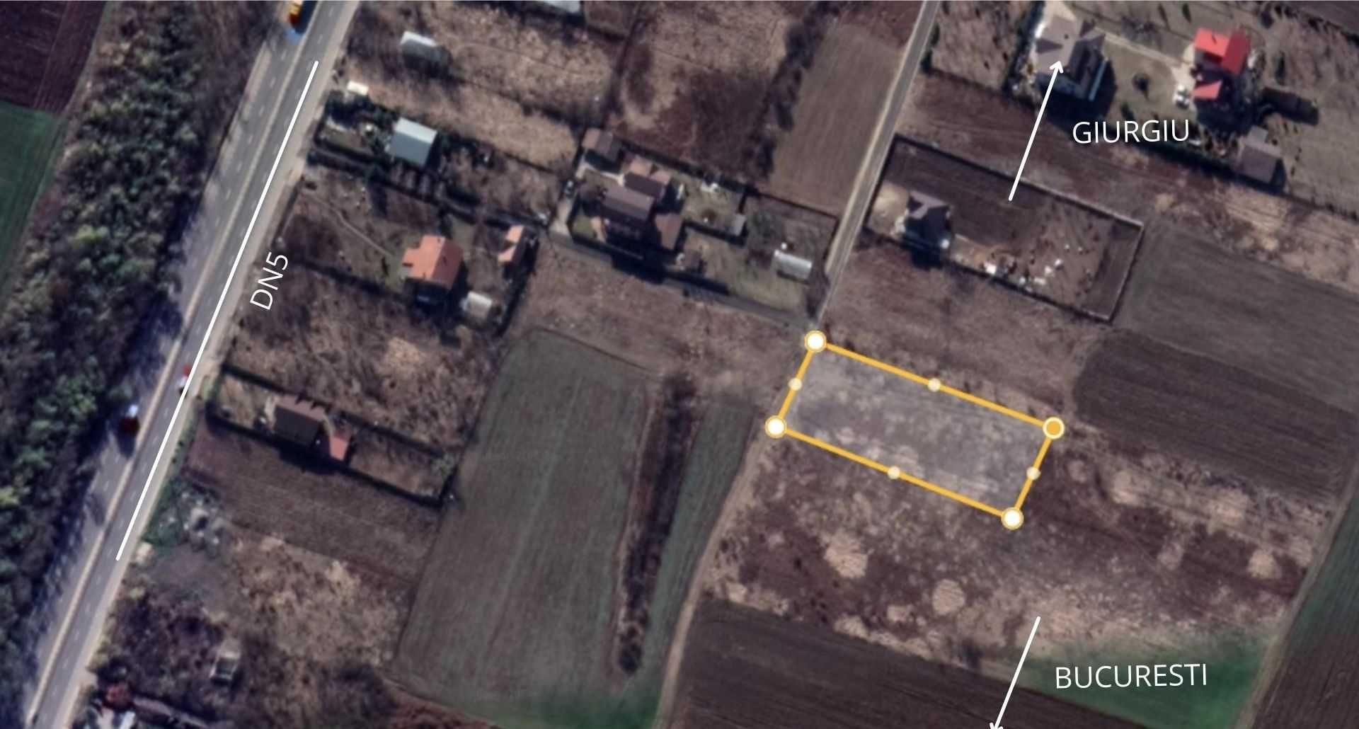Vand Teren 2300mp, 15 min de Bucuresti, com. Calugareni