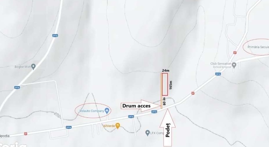 Vand teren Bacau, 3000mp, in Loc. Secuieni, 10Km de A7