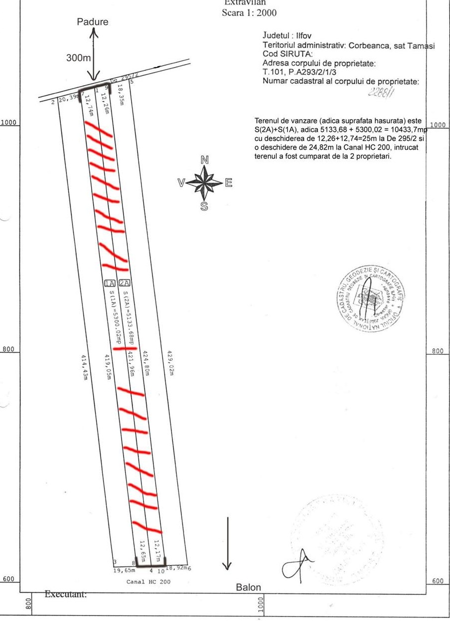 Vand Teren Corbeanca Tamasi ST 10433 mp