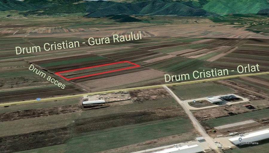Vand teren industrial, 11.600m2 in Cristian, Sibiu