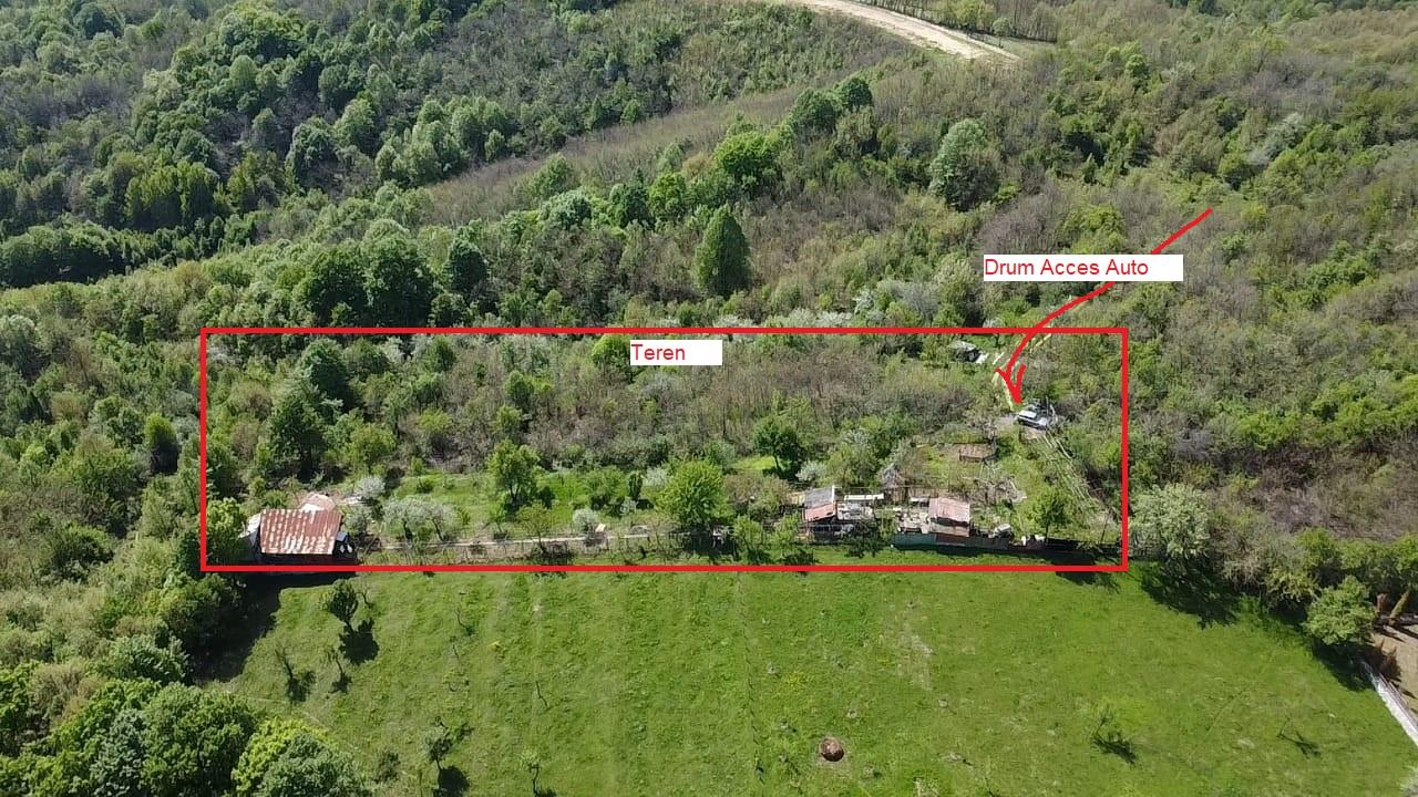 Vand teren intravilan 2.500mp cu vie, pomi fructiferi și construcții–Orșova