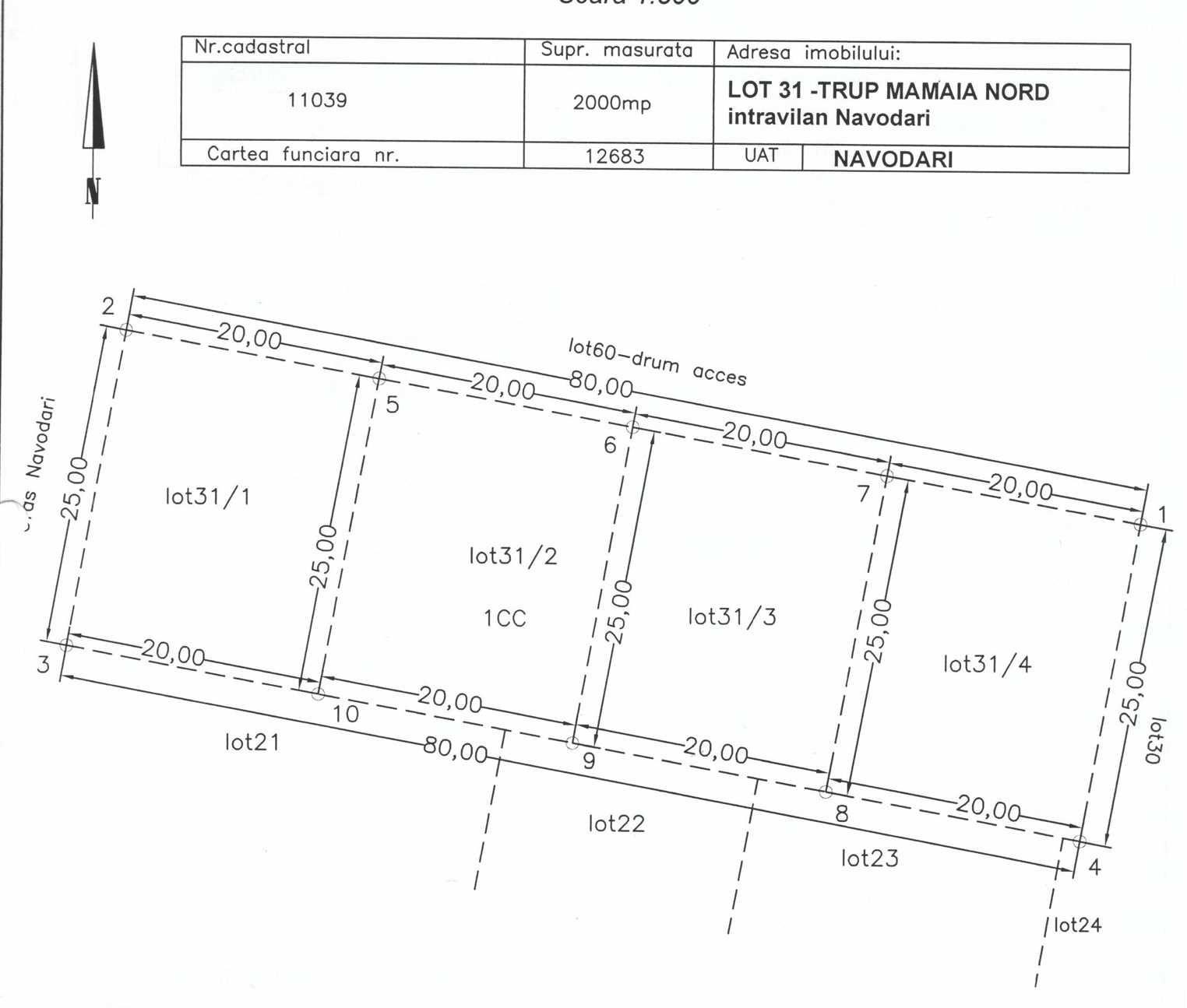 Vând teren intravilan în zona Mamaia Nord - ideal pentru bloc / hotel