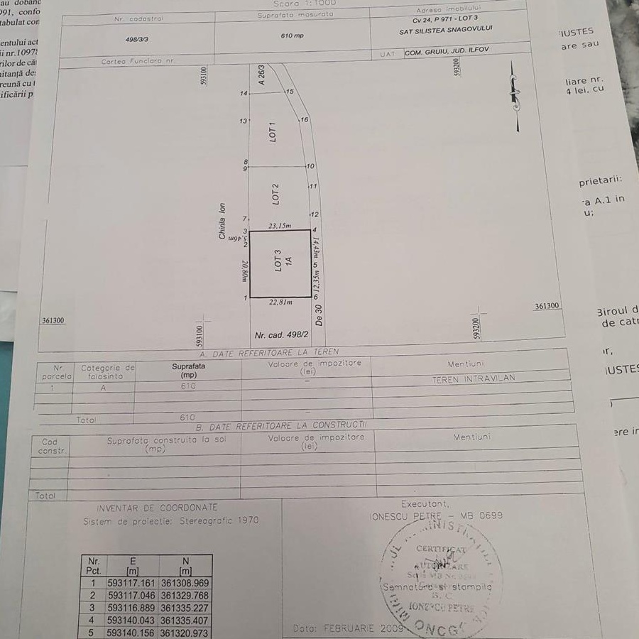 Vand teren intravilan Silistea Snagovului