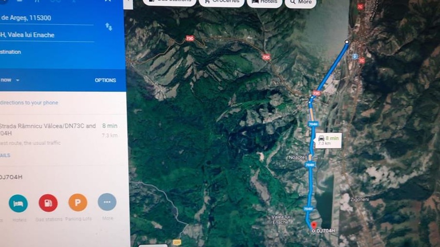 Vand teren intravilan zona deal Curtea de Arges-Baiculesti- Valea lui Enache