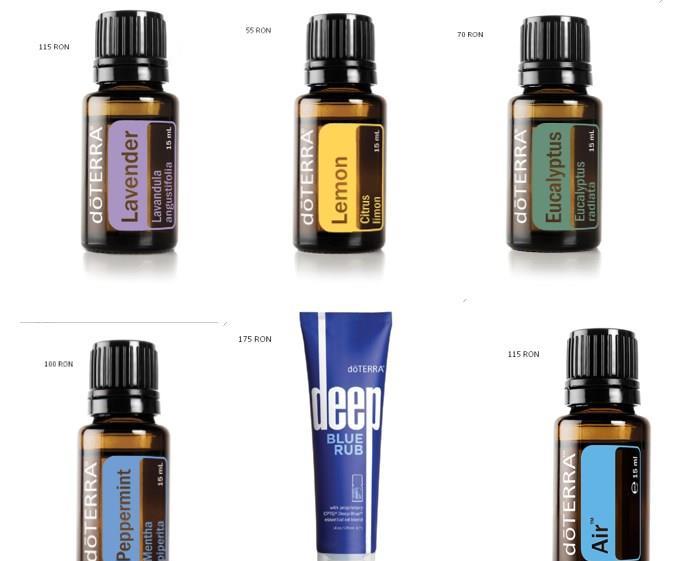 Vand uleiuri esentiale Doterra