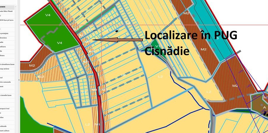Vând URGENT teren intravilan de 1120mp pe Str. Zorilor / Calea Cisnădiei, Sibiu. 63e/mp, NEGOCIABIL.