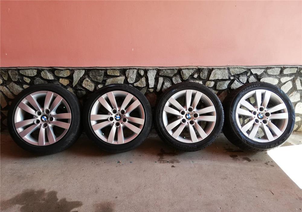 Vand/schimb jante BMW R17 dotate cu anvelope de vara in doua latimi(225/45/17 fata,255/40/17 spate)