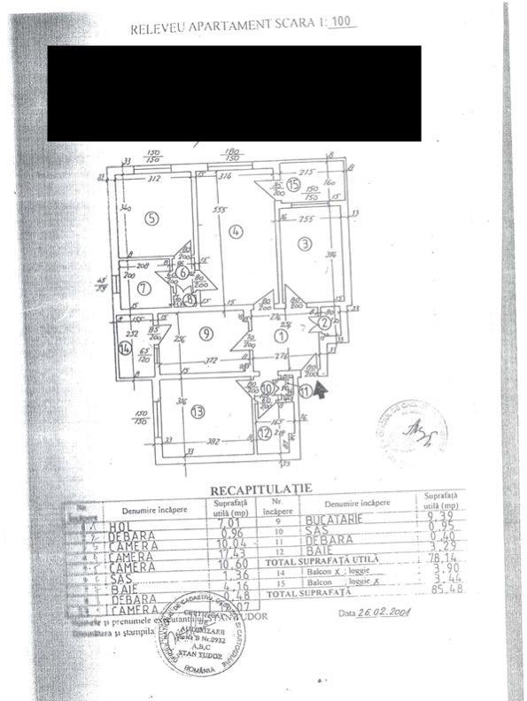 Vanzare apartament 4 camere zona Metrou Dristor