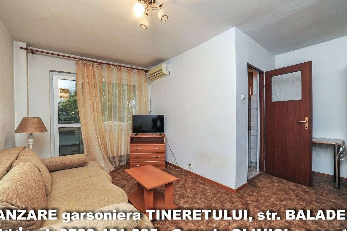 VANZARE garsoniera decomandata, zona TINERETULUI (Baladei)