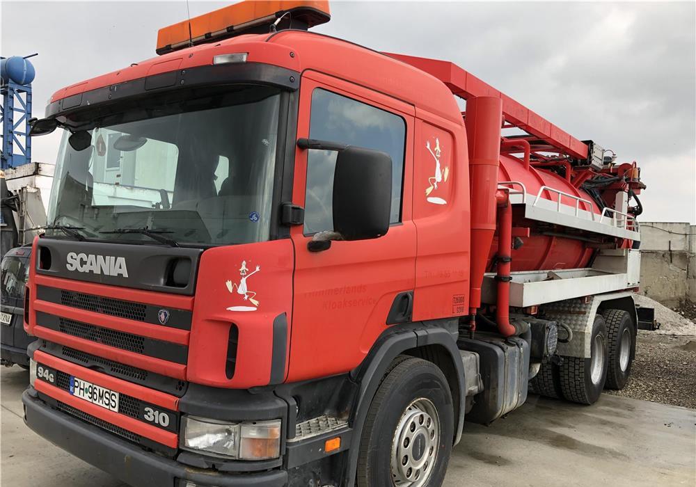 Vidanja autospeciala combi Scania 12 mc vacuum Demag Wittig si pompa Uraca