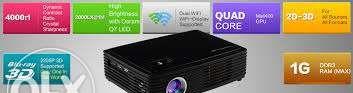Videoproiector Tableta Z2000SD Android 3d 1500lumeni, HDMI, 4k, wirele