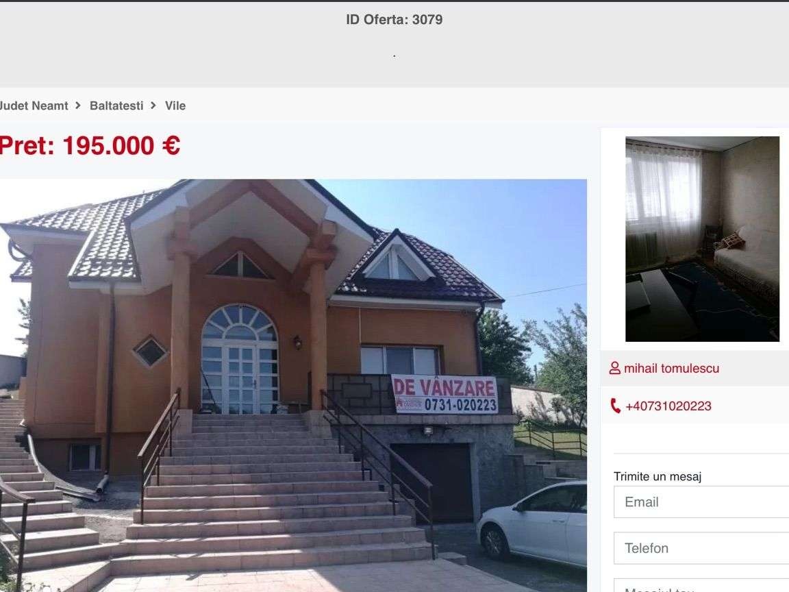 Vila p+2, lux, central, teren 2154 mp, Stațiunea Baltatesti