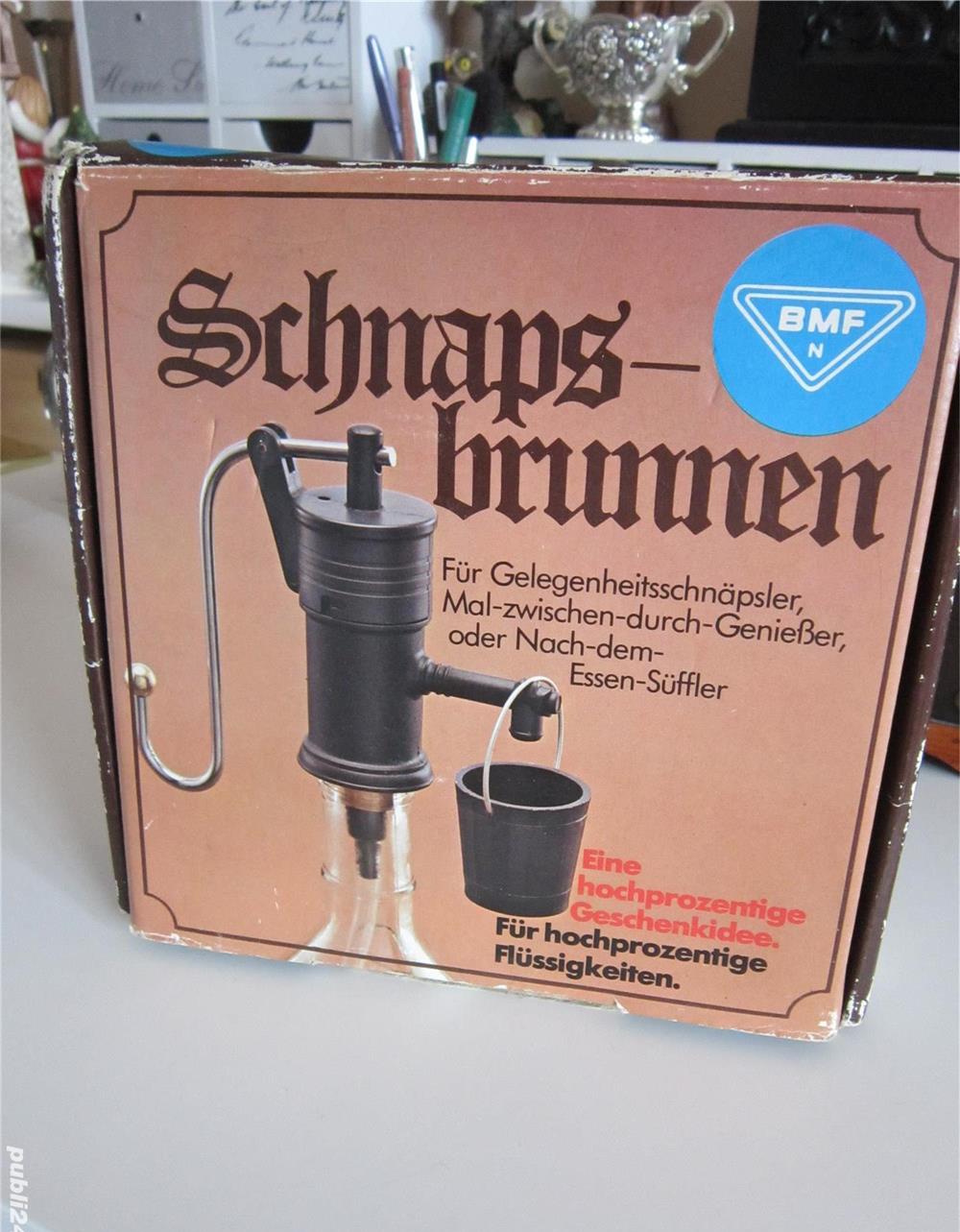 vintage Schnaps, Brandy pump, pompa bauturi-made W.Germany' anii'70