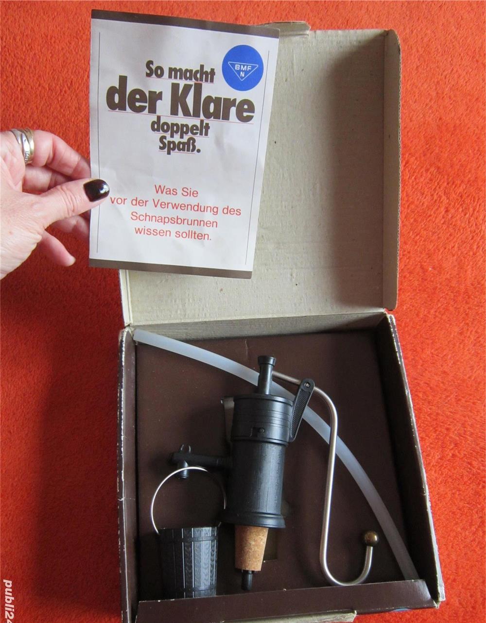 vintage Schnaps, Brandy pump, pompa bauturi-made W.Germany' anii'70