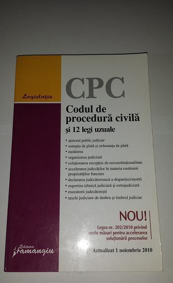 Vol."Codul de procedura civila si 12 legi uzuale"