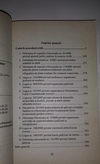 Vol."Codul de procedura civila si 12 legi uzuale"