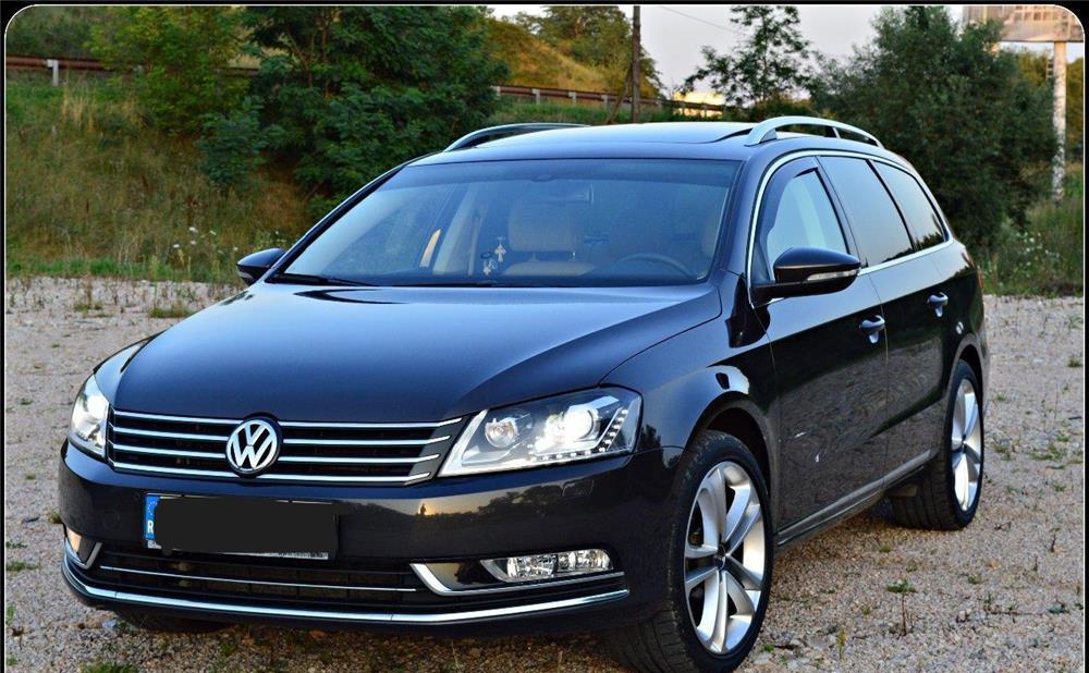 VOLKSWAGEN Passat B7, 4Motion, 140CP, An 2011, Panoramic, Alcantara Crem