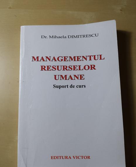 Vol."Managementul resurselor umane"  de Mihaela Dimitrescu