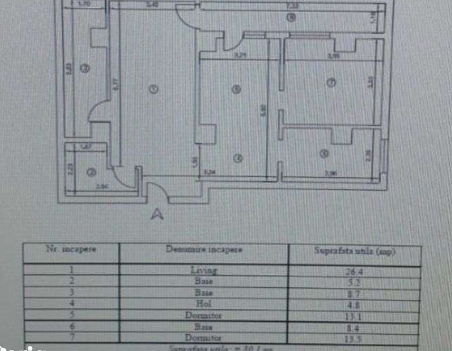 Zamca- 3 camere 88 mp, bloc nou, pret 110.000 Euro!