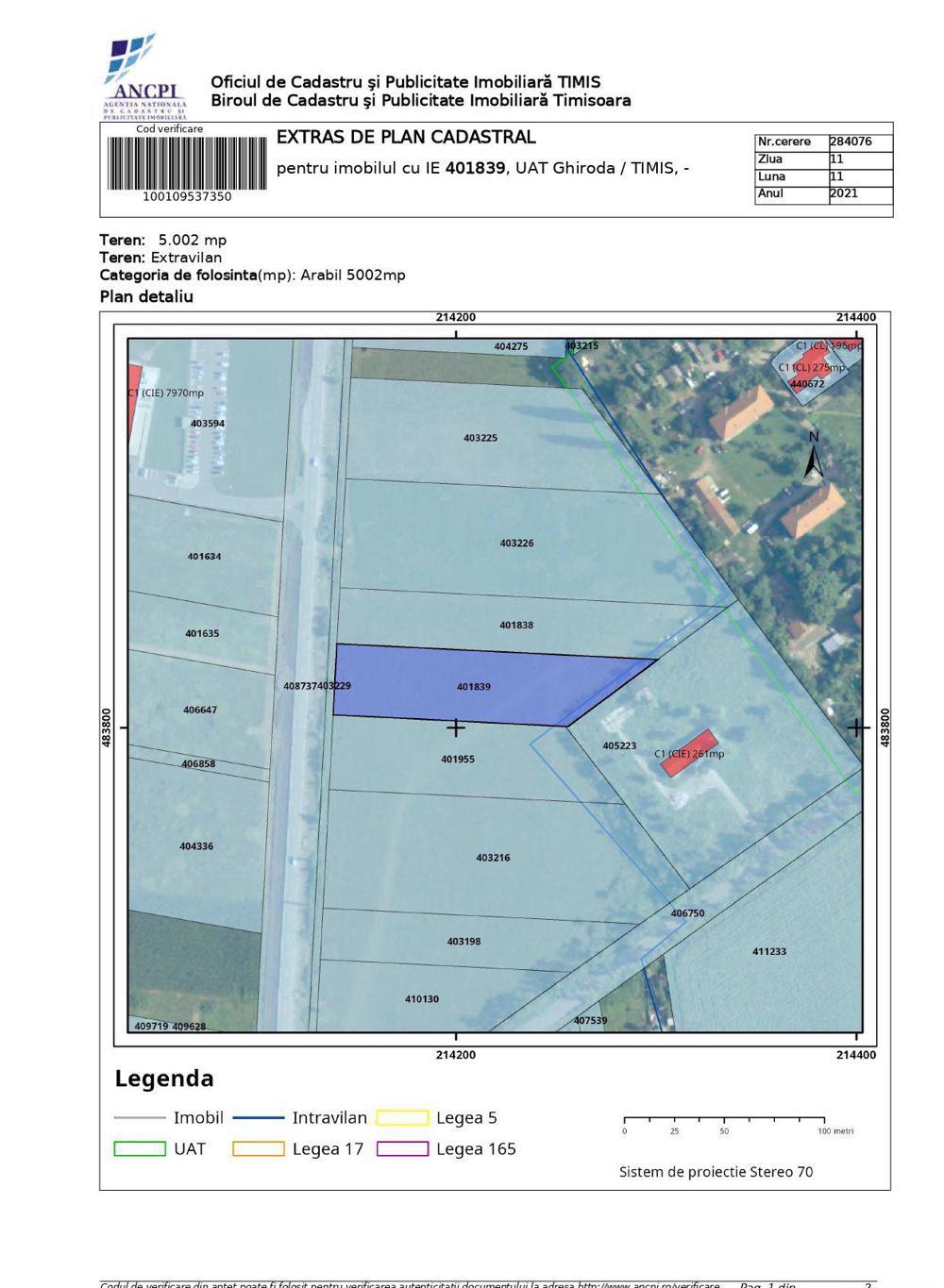 Zona Aeroport | Teren 10.002 mp | Ghiroda | Comision 0%